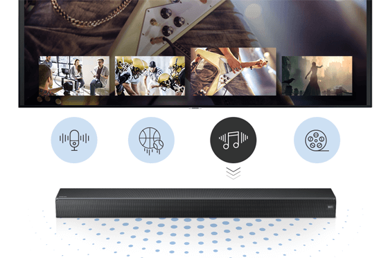 Samsung Udoskonalony efekt dźwięku przestrzennego Samsung Udoskonalony efekt dźwięku przestrzennego