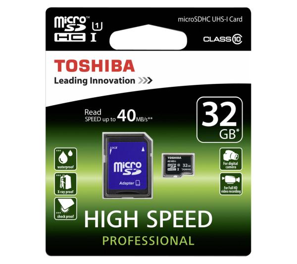 Karta Toshiba microSDHC 32GB za 42zł