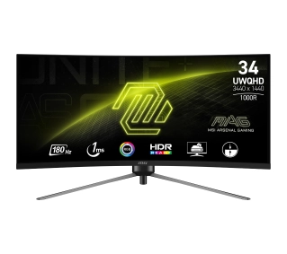 MSI MAG 345CQR 34" UWQHD VA 180Hz 1ms MPRT Zakrzywiony Gamingowy