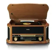 Lenco TCD-2551WD Półautomatyczny Napęd paskowy Przedwzmacniacz Bluetooth Odtwarzacz ...