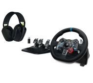 Logitech G29 Racing Wheel z pedałami do PS5, PS4, PS3, PC Force Feedback + G435 Light...