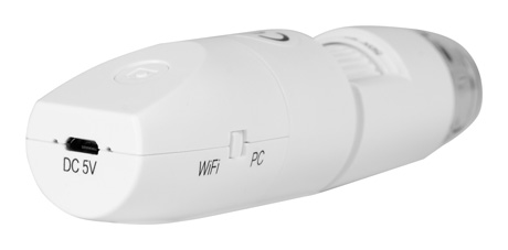 Mikroskop cyfrowy WiFi Redleaf RDM-31000W - powiększenie x1000, gniazdo ładowania