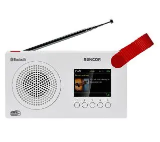 Sencor SRD 7757WH Radio FM DAB+ Bluetooth Biały