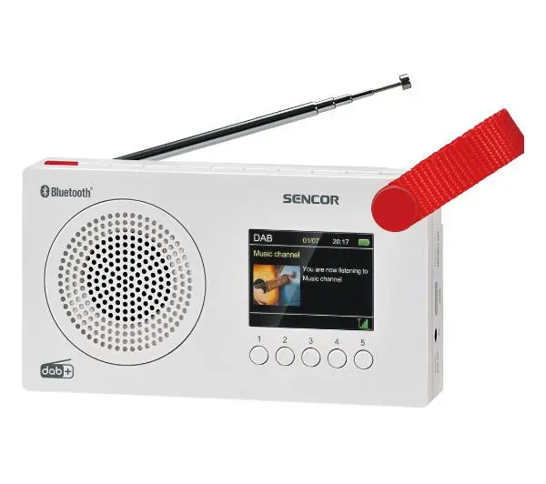 Sencor SRD 7757WH Radio FM DAB+ Bluetooth Biały