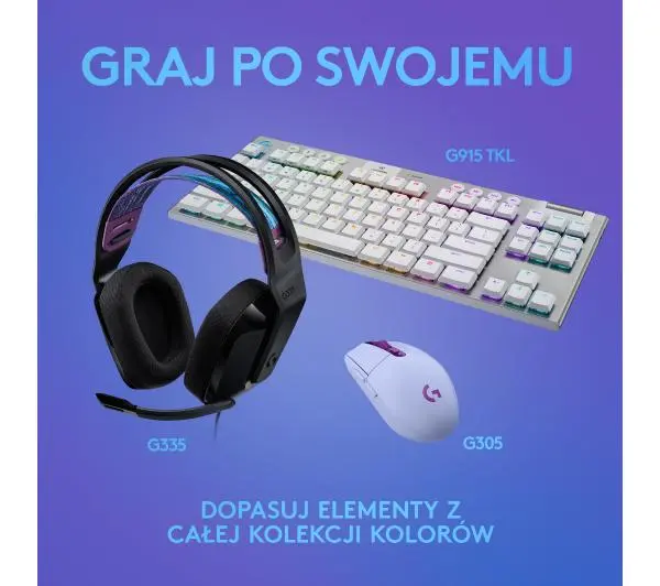 Logitech G335 Nauszne Czarny