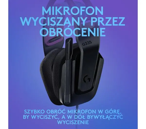Logitech G335 Nauszne Czarny
