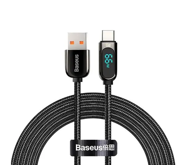 Baseus USB do USB-C Display 66W 2m Czarny