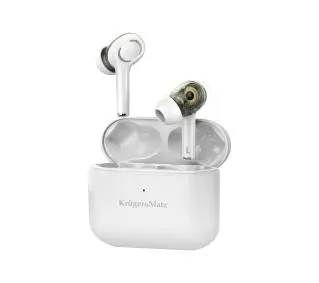 Kruger & Matz M4 Pro KMPM4 Dokanałowe Bluetooth 5.0 Biały