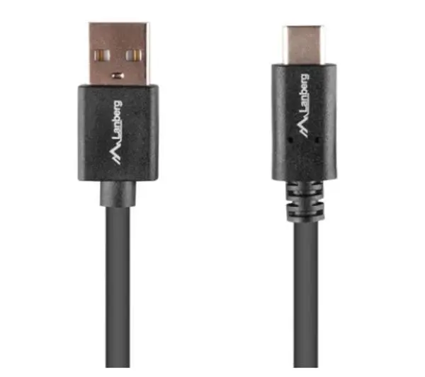 Lanberg USB do USB-C QC 3,0 1,8m Czarny