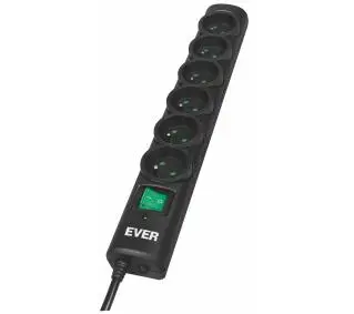Ever Optima 6 gniazd 1,5m Czarny