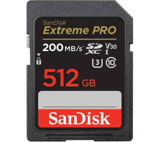 SANDISK SDXC 512GB Extreme Pro 200/140MB/s - Kup na Raty - RRSO 0%