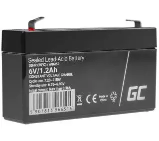 Green Cell AGM52 AGM VRLA 6V 1,2Ah