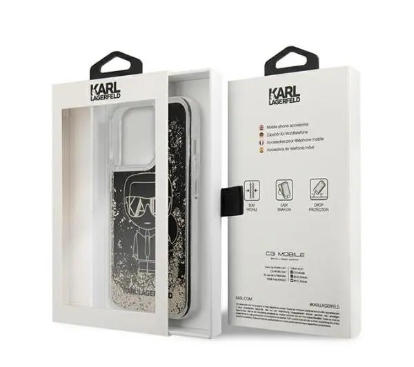 Karl Lagerfeld Liquid Glitter Gatsby KLHCP13LLGGKBK do iPhone 13 Pro /13