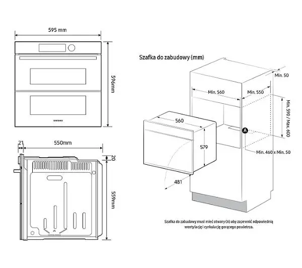 Samsung NV7B6785KAK Dual Cook Termoobieg AirFry Zdalne sterowanie Czarny - Kup na Raty - RRSO 0%