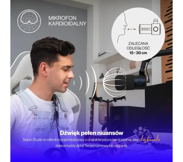 Endorfy Solum Studio Przewodowy Pojemnościowy Czarny - Kup na Raty - RRSO 0%