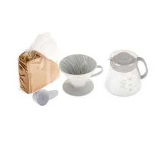 Hario V60 & Pot White + Serwer + Filtry