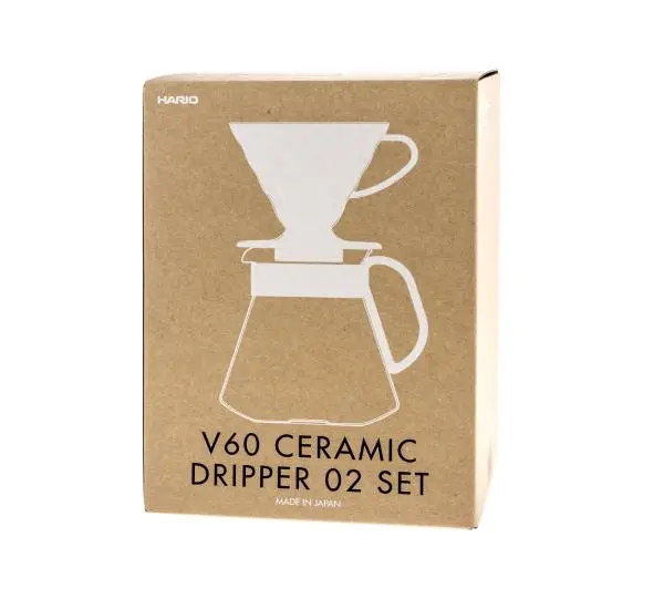 Hario V60 & Pot White + Serwer + Filtry