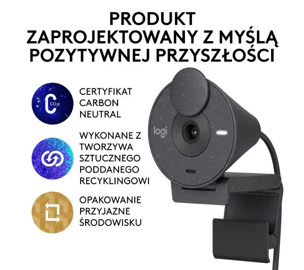 Logitech Brio 300  Grafitowy