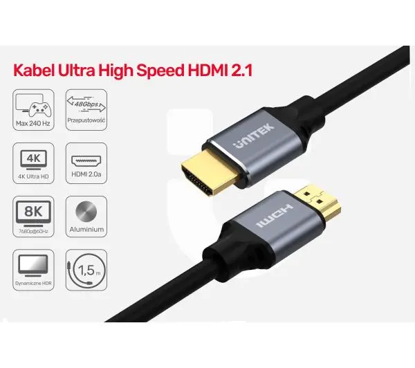 Unitek C139W 3m Czarny