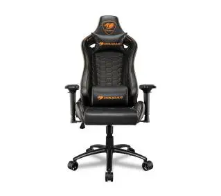 Cougar Outrider S Black Gamingowy  do 120kg Skóra ECO Czarny - Kup na Raty - RRSO 0%