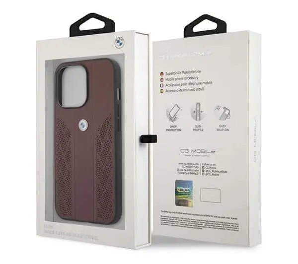 BMW Leather Curve Perforate BMHCP13LRSPPR do iPhone 13 Pro /13