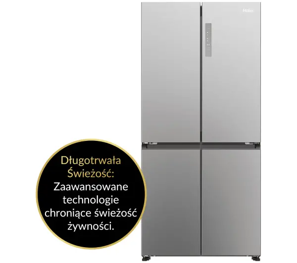 Haier Seria 5 HCR3818ENMM Pełny No Frost 181,5cm Inox - DRUGI -30%, ALBO 5-TY ZA 1ZŁ - Kup na Raty - RRSO 0%