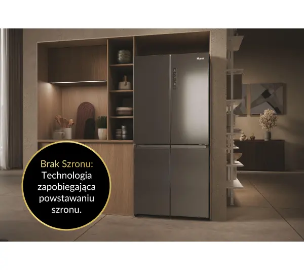 Haier Seria 5 HCR3818ENMM Pełny No Frost 181,5cm Inox - DRUGI -30%, ALBO 5-TY ZA 1ZŁ - Kup na Raty - RRSO 0%