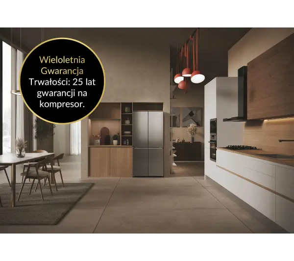 Haier Seria 5 HCR3818ENMM Pełny No Frost 181,5cm Inox - DRUGI -30%, ALBO 5-TY ZA 1ZŁ - Kup na Raty - RRSO 0%