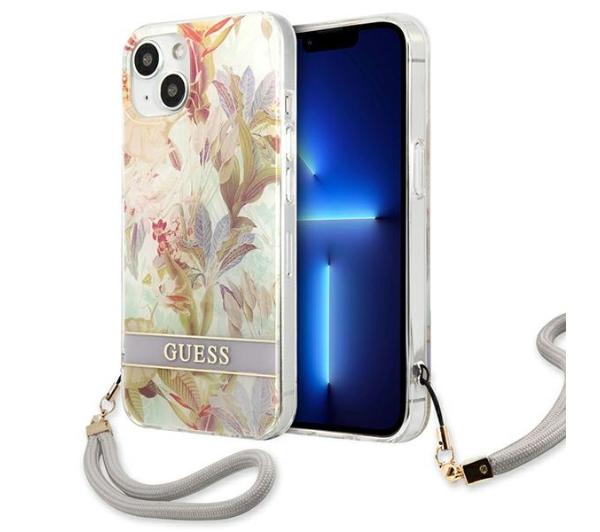 Zdjęcia - Etui GUESS Flower Strap GUHCP13SHFLSU do iPhone 13 mini 