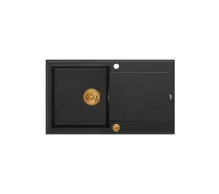 Quadron HCQE8650U7_PVDC1 P2O Evan 111 Granitowy Czarny mat/Miedziany - DRUGI -30%, ALBO 5-TY ZA 1ZŁ - Kup na Raty - RRSO 0%
