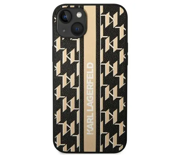 Karl Lagerfeld Monogram Stripe KLHCP14MPGKLSKW do iPhone 14 Plus
