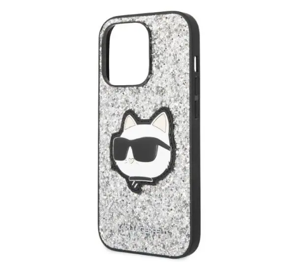Karl Lagerfeld Glitter Choupette Patch KLHCP14LG2CPS do iPhone 14 Pro