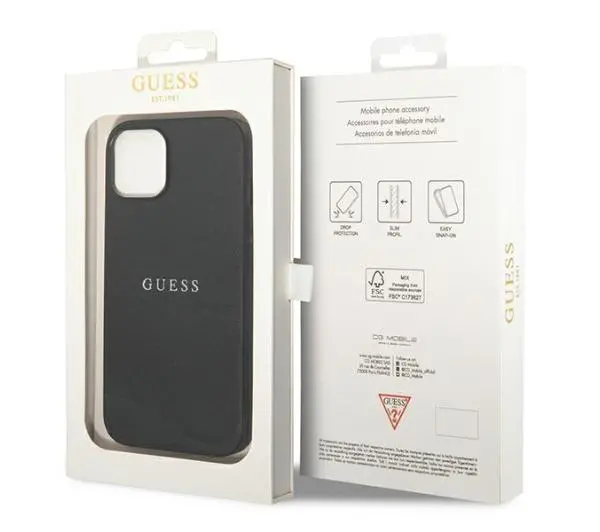 Guess Saffiano Strap GUHCP14MPSASBBK do iPhone 14 Plus
