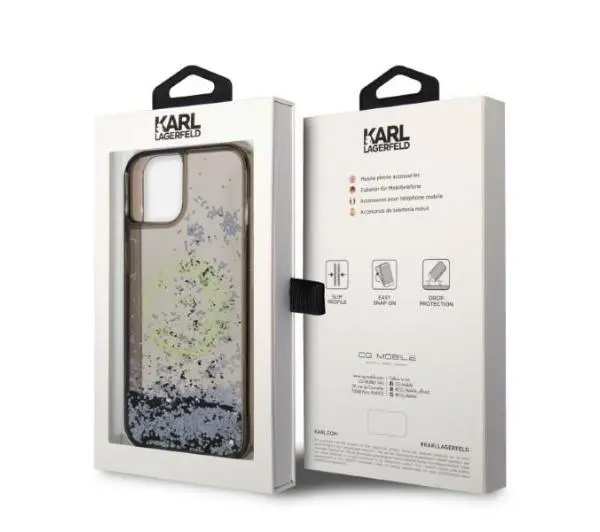 Karl Lagerfeld Liquid Glitter RSG KLHCP14SLCRSGRK do iPhone 14