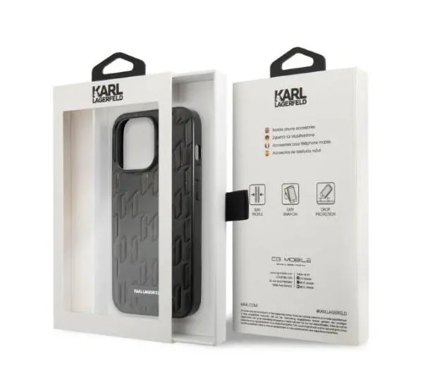 Karl Lagerfeld Monogram Plaque KLHCP13XMNMP1K do iPhone 13 Pro Max