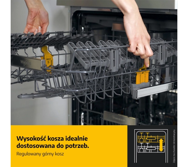 Whirlpool W7I HF60 TUS MaxiSpace 60cm Automatyczne otwieranie drzwi szufada na sztućce - DRUGI -30%, ALBO 5-TY ZA 1ZŁ - Kup na Raty - RRSO 0%