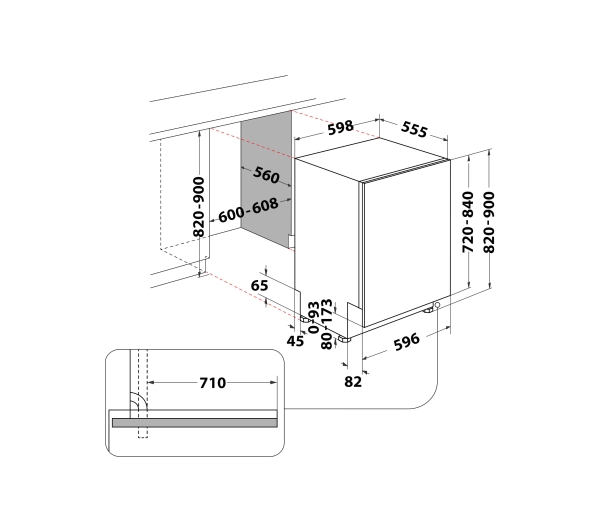 Whirlpool W7I HF60 TUS MaxiSpace 60cm Automatyczne otwieranie drzwi szufada na sztućce - DRUGI -30%, ALBO 5-TY ZA 1ZŁ - Kup na Raty - RRSO 0%