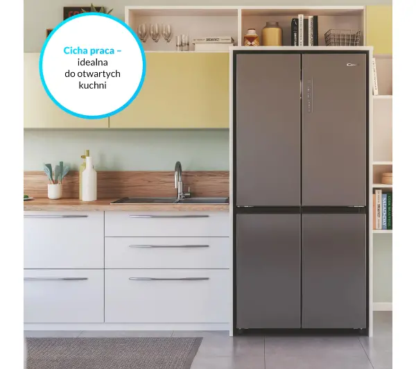 Candy CFQQ5T817EPS Pełny No Frost 181,5cm Inox - TRZECI -55%, ALBO 5-TY ZA 1ZŁ - Kup na Raty - RRSO 0%