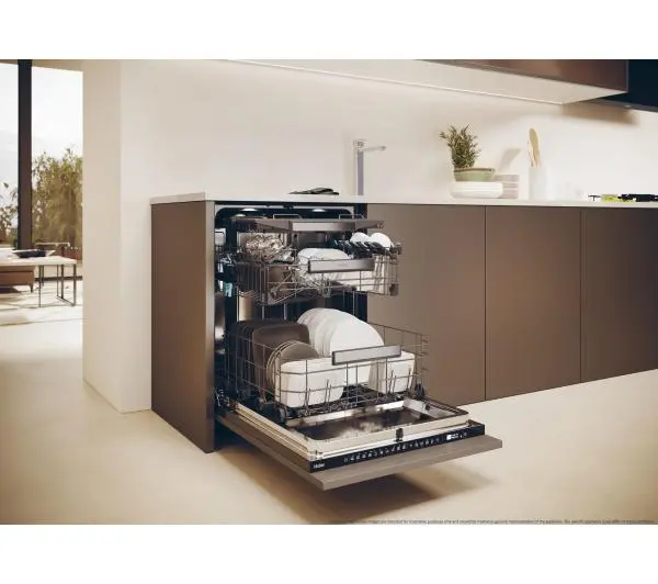 Haier I-Pro Shine Seria 6 XS 4A4M3PB 59,7cm Automatyczne otwieranie drzwi Szuflada na sztućce Zdalne sterowanie - TRZECI -55%, ALBO 5-TY ZA 1ZŁ - Kup na Raty - RRSO 0%