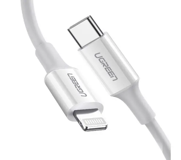 UGREEN USB-C do Lightning US171 3A 0,25m Biały