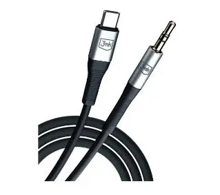 3mk USB-C na jack 3,5mm 1m Czarny