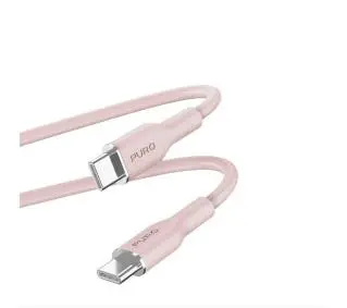 Puro ICON Soft PUUSBCUSBCICONROSE USB-C do USB-C do 1,5m Różowy