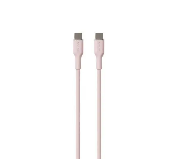 Puro ICON Soft PUUSBCUSBCICONROSE USB-C do USB-C do 1,5m Różowy