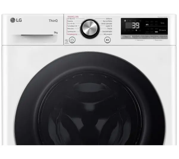 LG Vivace F4W90722W Funkcje AI 9kg 1400obr/min Zdalne sterowanie - Kup na Raty - RRSO 0%