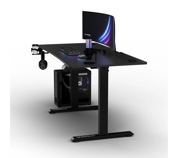Ultradesk LEVEL V2 bez podkładki 140cm Regulacja wysokości Czarny - Kup na Raty - RRSO 0%