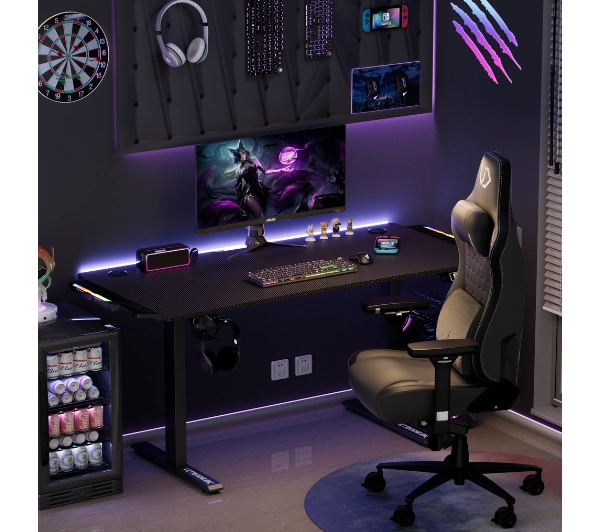 Ultradesk LEVEL V2 bez podkładki 140cm Regulacja wysokości Czarny - Kup na Raty - RRSO 0%