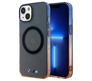 BMW Gradient Bumper MagSafe BMHMP15MHTGE do iPhone 15 Plus/14 Plus Szary