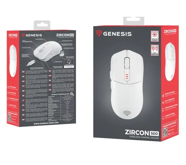 Genesis Zircon 500 Wireless Biały