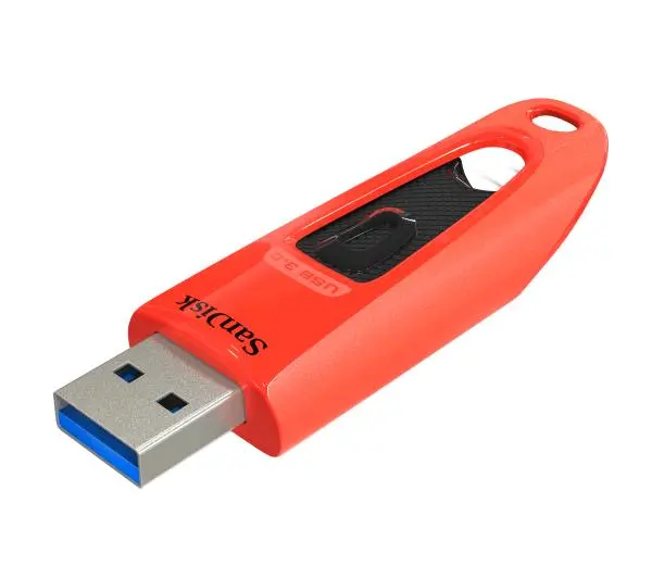 SANDISK Ultra 64GB USB 3.0 Czerwony