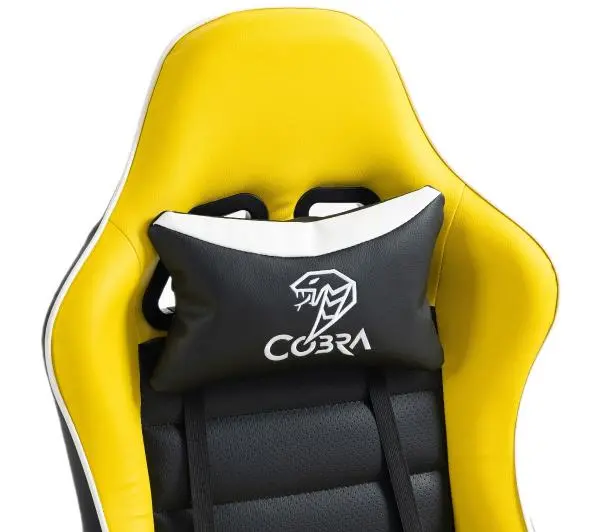 Cobra Rebel CR201 Gamingowy do 130kg Skóra ECO Żółto-czarny - Kup na Raty - RRSO 0%